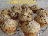 Hruškové muffiny s čokoládou